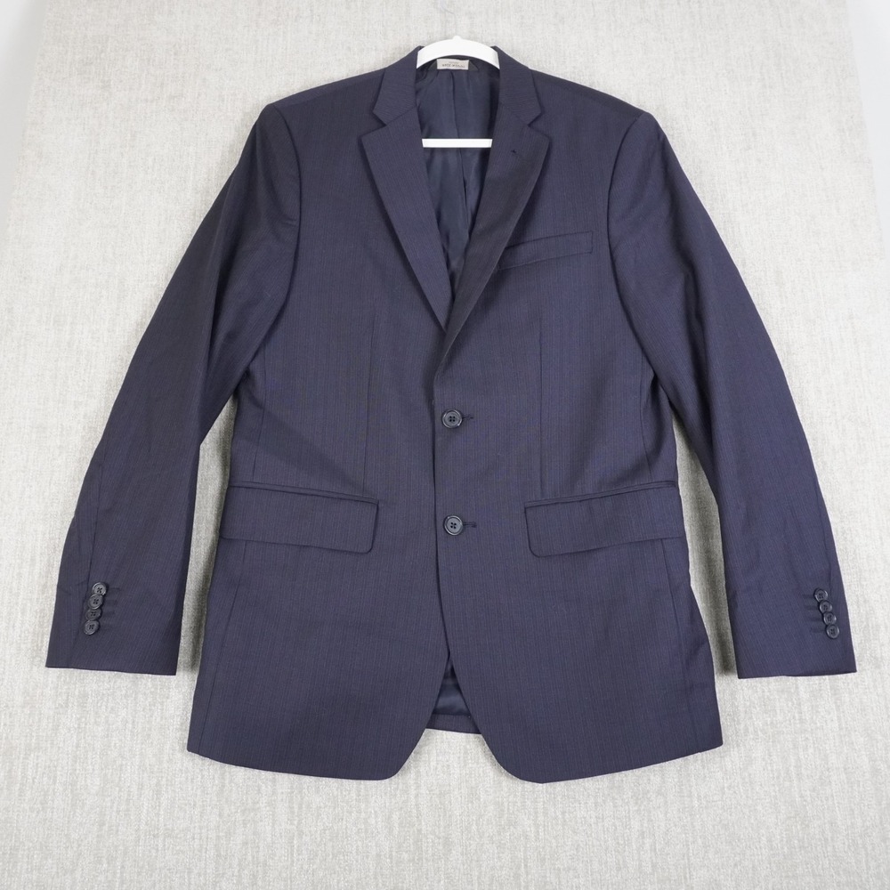 Banana Republic Mens Blazer Sport Coat 38R Classic Fit 100% Wool Navy Blue